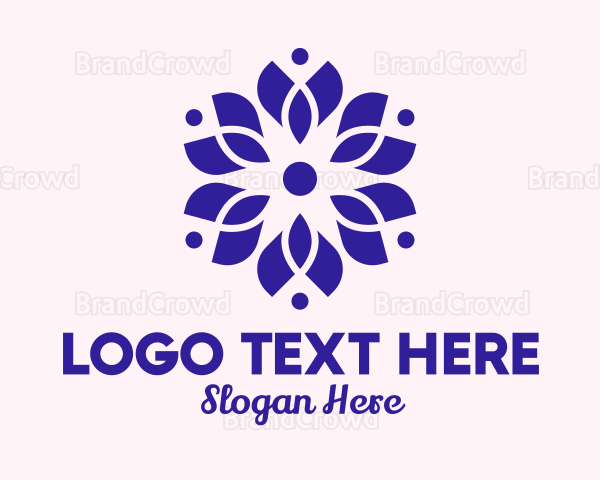 Violet Flower Spa Logo