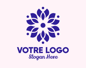 Violet Flower Spa  Logo