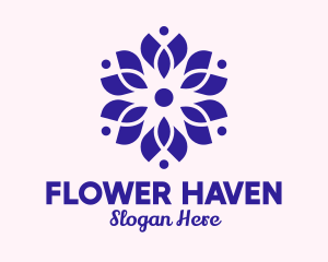 Violet Flower Spa  logo design