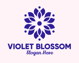 Violet Flower Spa  logo design