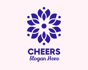 Spa - Violet Flower Spa logo design