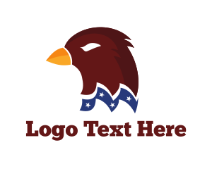 Hawk - Stars Patriotic Bird logo design