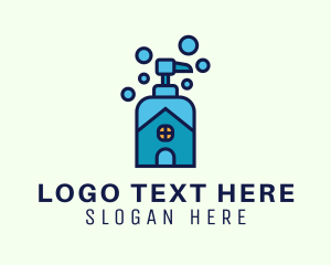 Home Cleaning - Sanitizing Home Care logo design