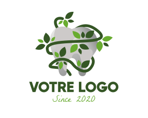 Molar - Organic Leaf Tooth logo design
