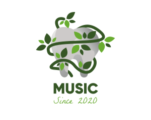 Dental - Organic Leaf Tooth logo design