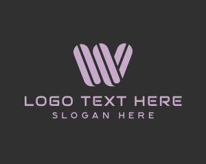 Multimedia Technology Software Letter W Logo