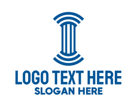 Technology - Wifi Technology Pillar logo design