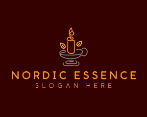 Organic Scented Candle logo design