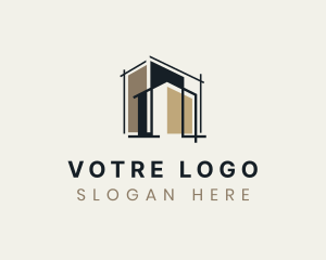 Home Builder Architecture logo design