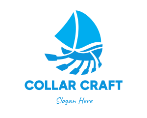 Sail Ship Oars logo design