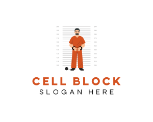 Jail - Male Inmate Suspect logo design