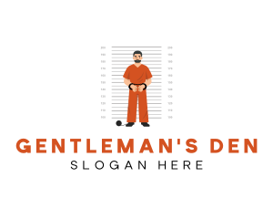 Male - Male Inmate Suspect logo design