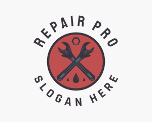 Mechanic Wrench Repair  logo design