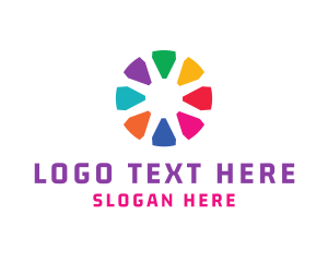 Write - Crayon Color Circle logo design