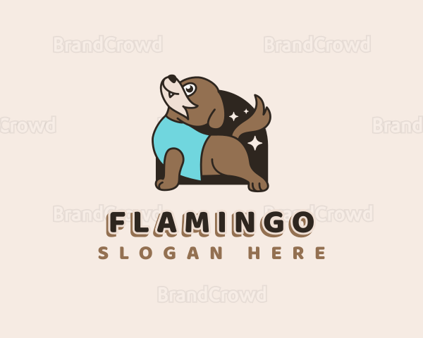 Dog Yoga Stetching Logo