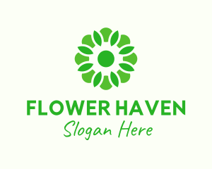 Organic Flower Garden logo design