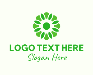 Vegan - Organic Flower Garden logo design