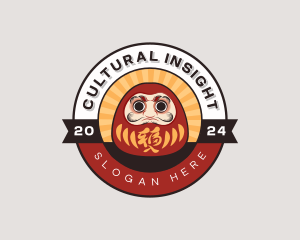 Japanese Daruma Doll logo design