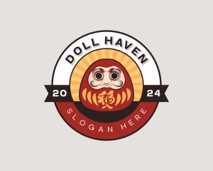 Doll - Japanese Daruma Doll logo design