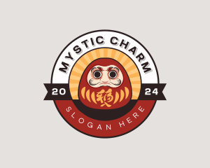 Talisman - Japanese Daruma Doll logo design