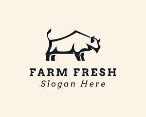 Bull Bison Farm logo design