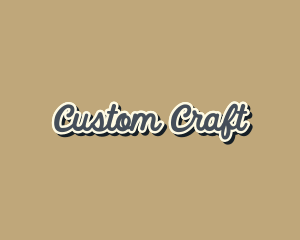 Retro Cursive Boutique logo design