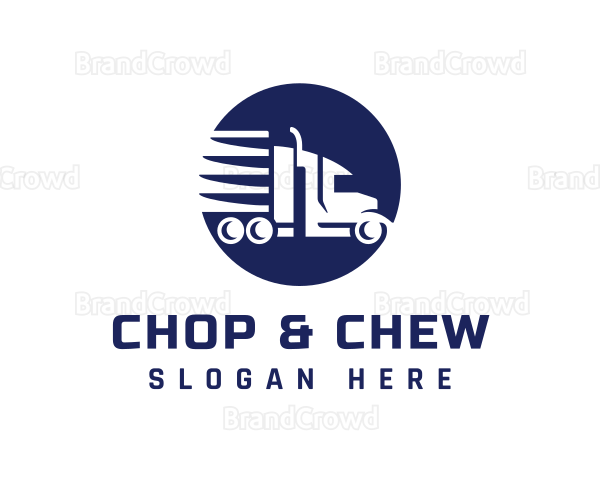 Round Forwarding Truck Logo