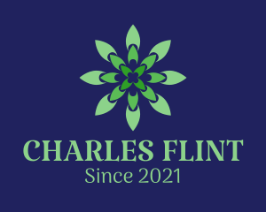 Floral - Green Flower Pattern logo design