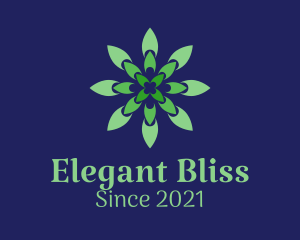 Decorative - Green Flower Pattern logo design