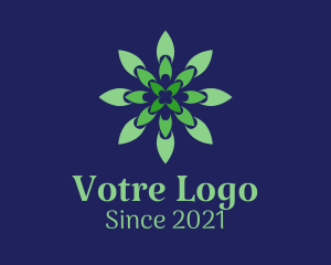 Florist - Green Flower Pattern logo design
