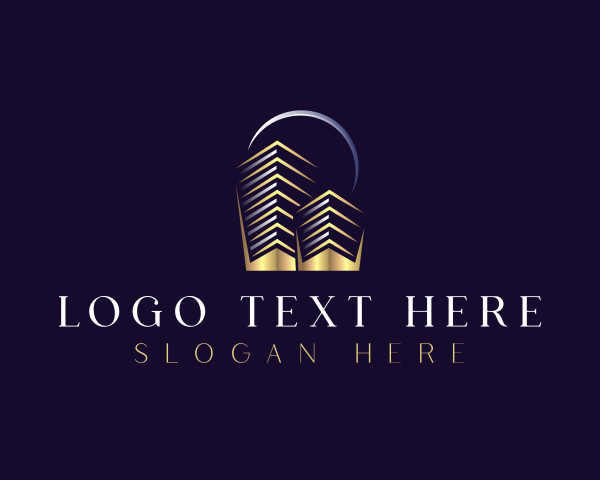 Highrise - Highrise Building Developer logo design