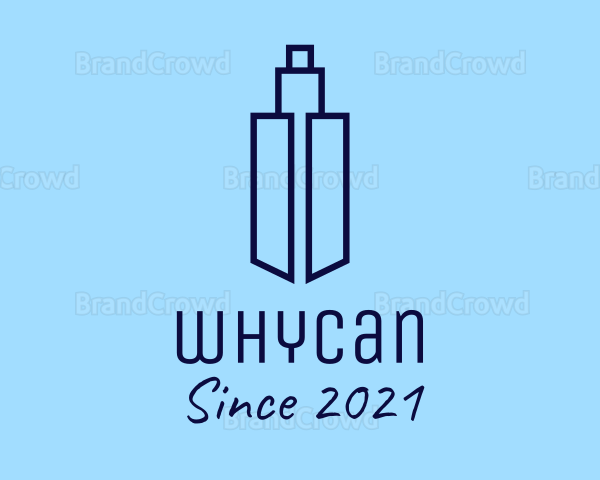 Blue Tower Building Logo