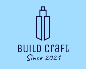 Blue Tower Building  logo design