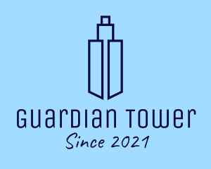 Blue Tower Building  logo design