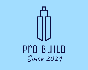 Blue Tower Building  logo design