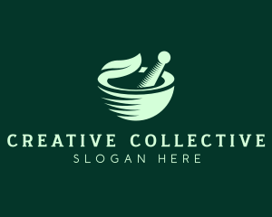 Organic Herbal Bowl logo design