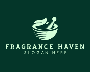 Organic Herbal Bowl logo design