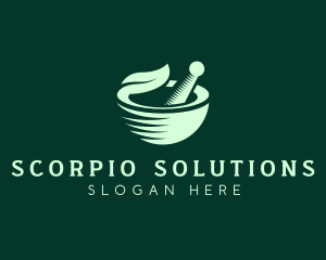 Organic Herbal Bowl logo design