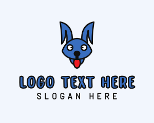 Brown Puppy - Cartoon Pet Dog logo design