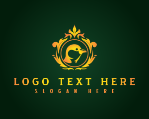 Little Penguin - Regal Penguin Zoo logo design