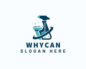 Sprayer - Cleaning Spray Sanitation logo design