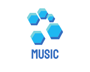 Blue Hexagon Hive Logo