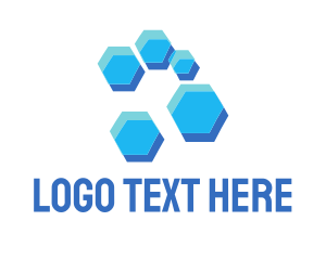 Blue Hexagon Hive Logo