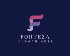 Modern Digital Letter F logo design