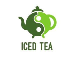 Yin Yang Green Tea logo design