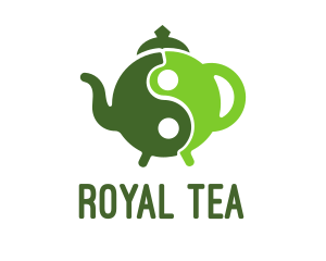 Yin Yang Green Tea logo design