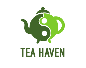 Yin Yang Green Tea logo design