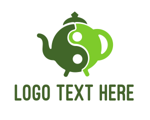 Gourmettea - Yin Yang Green Tea logo design