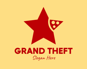 Toppings - Pizza Slice Star Restaurant logo design