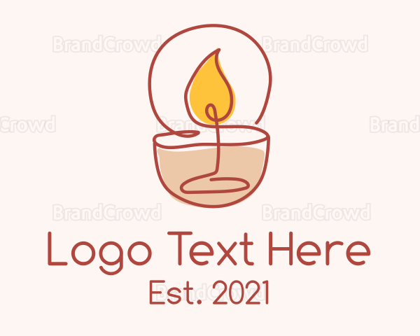 Relaxing Scented Candle Logo